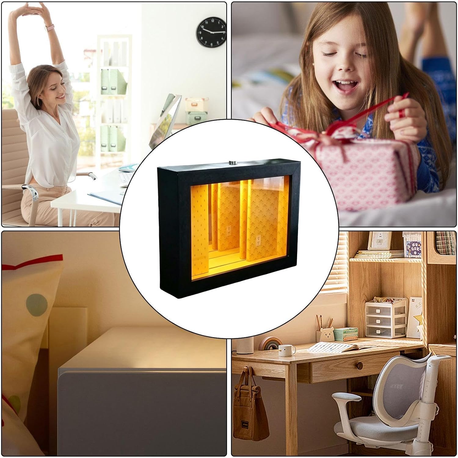 LED Infinity Mirror Photo Frame Night Lamp image 4
