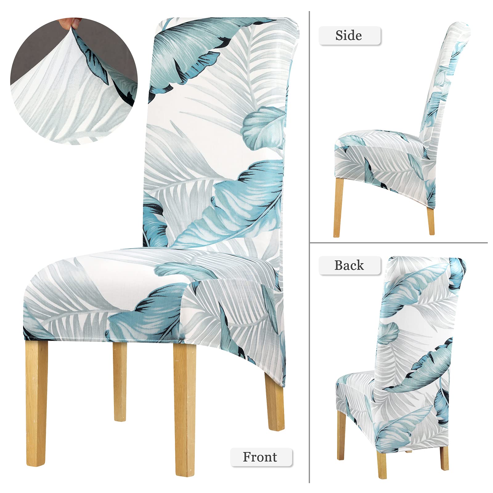Funda elástica para silla de comedor, hotel, paquete de 1, 2, 4, 6 unidades., Color: 332, Pack de 6