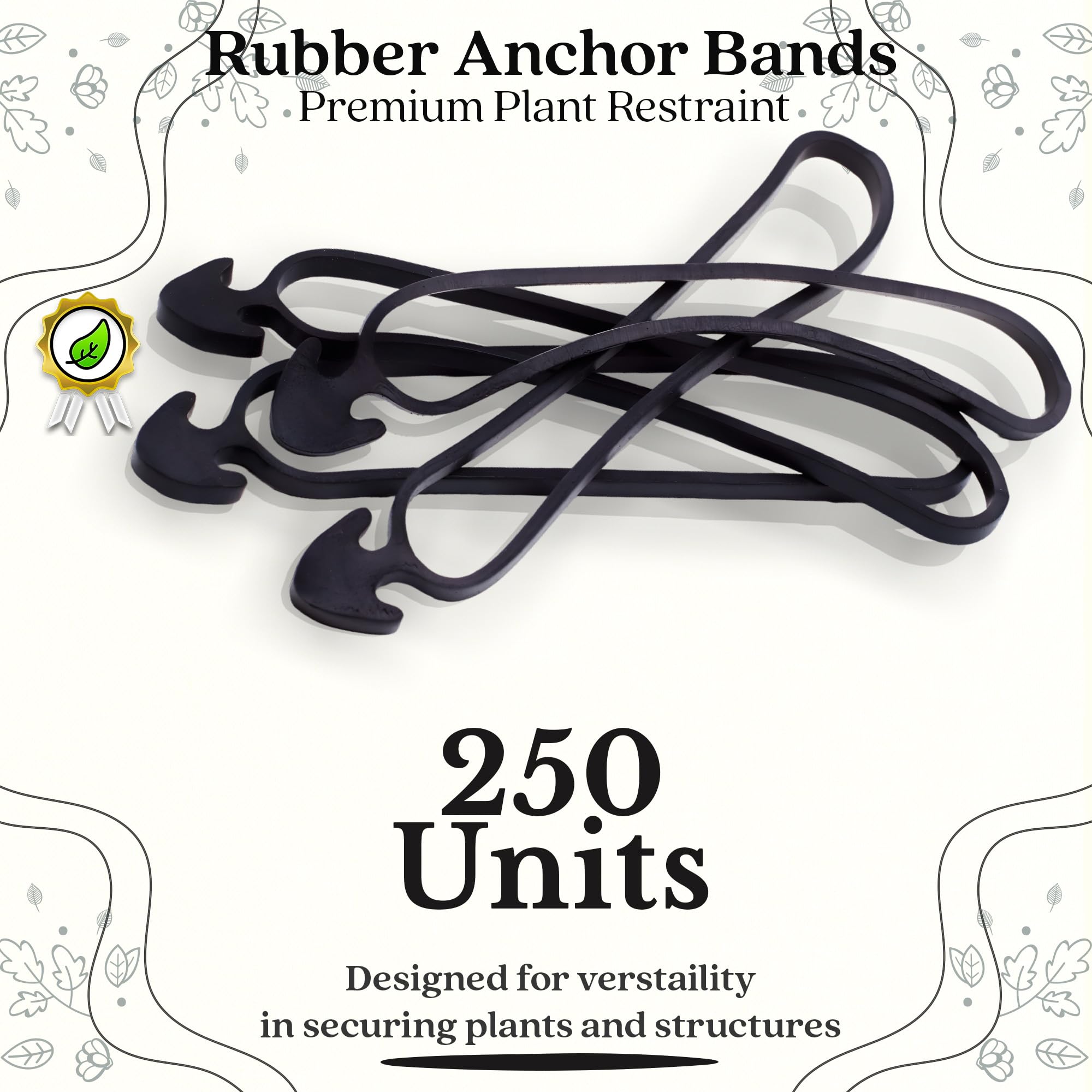 DOJA Barcelona Elastic Rubber Hook for plants Plant Ties for Gardening Elastic Hook Horticulture, Rubber plants - Image 4
