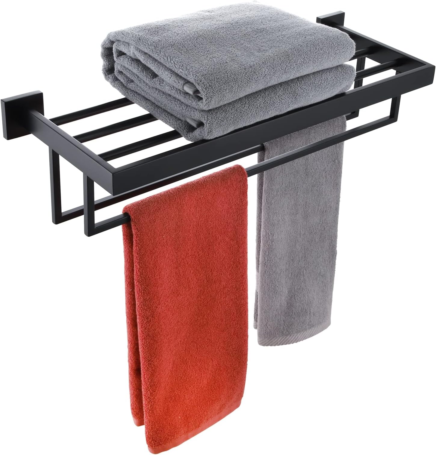 Amazon.com: BUVELOT Lavatory Bath Towel Shelf,Minimalist Towel Rack for ...