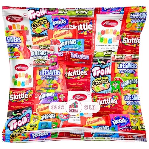 Assorted Candy Variety Pack - Individually Wrapped Party Candy Assortment - Candy For Every Occasion! (32 Ounces)
