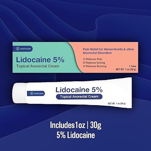 Miniatura 3 de WELMATE Crema adormecedora de lidocaína al 5% de máxima fuerza, anestésico tópico, dolores, dolor de espalda, picazón, dolor, ardor y moretones, sin