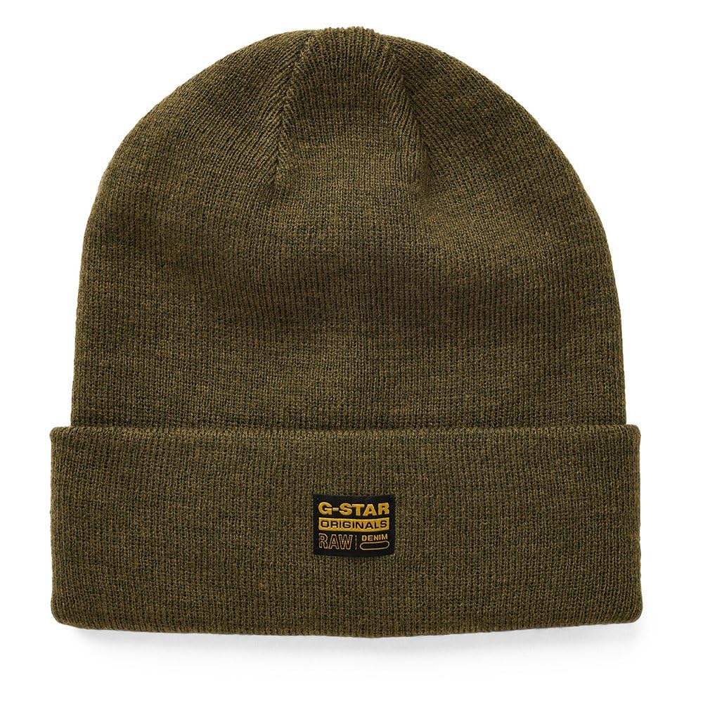 G-Star Men's Effo Long Beanie, Green (dark olive D16624-C754-C744), PC