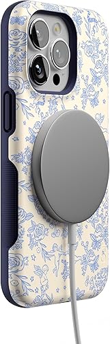 Vista 323 de Casely iPhone 13 Pro Case Compatible with MagSafe Blue Marble Case