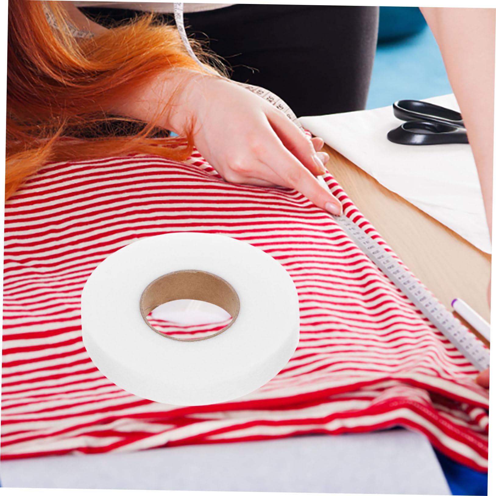NUOBESTY 10rollos Cinta De Dobladillo Sin Costura De Doble Cara Para Ropa y Manualidades De Cinta Adhesiva Para Tejidos Para Reparaciones y Decoración De Prendas