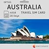 Australia SIM Card 40 GB, 28 Days- Optus Prepaid SIM Card wUnlimited Minutes & SMS to Australian Mobiles- 3-in-1 4G Hotspot Card wTethering- Standard, Micro, Nano SIM Card for Unlocked Phones