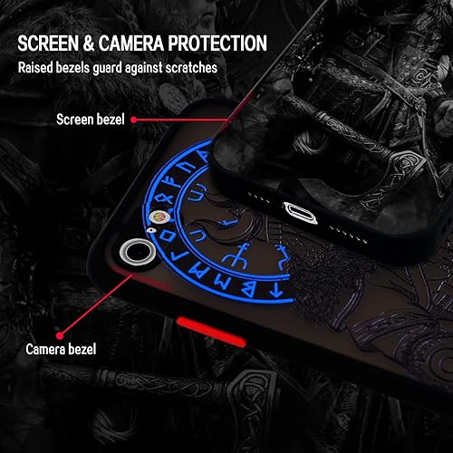 Vista 61 de Cool Gladiator - Funda para teléfono con relieve 3D, compatible con iPhone 12 Pro, funda transparente esmerilada a la moda Gladiador