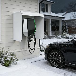 Generisch Schutzdach für Ladestationen für Elektrofahrzeuge, Universelle Schutzabdeckung für Ladesäulen von Elektrofahrzeugen, Markise für elektrische Außengeräte, Schutzabdeckung für Steckdosen