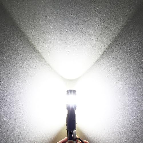 Miniatura 6 de PHINLION 1156 bombillas LED de marcha atrás, color blanco, 3600 lúmenes, 500% superbrillantes, P21W BA15S 7506 1141, repuesto de luz LED de respaldo