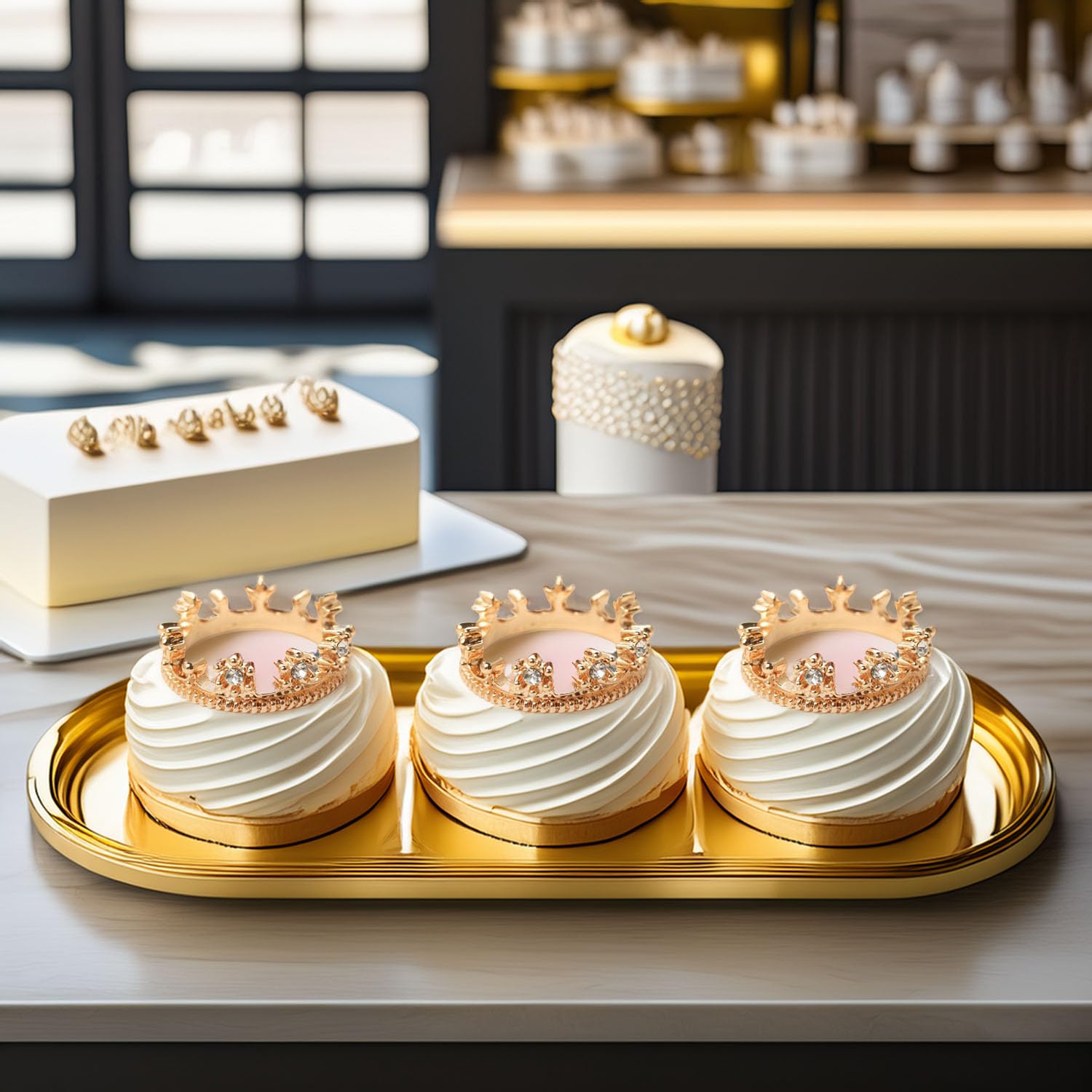 Amazon.com: XRI XURUOYI Tiny Crown 5Pcs Mini Gold Alloy Miniature
