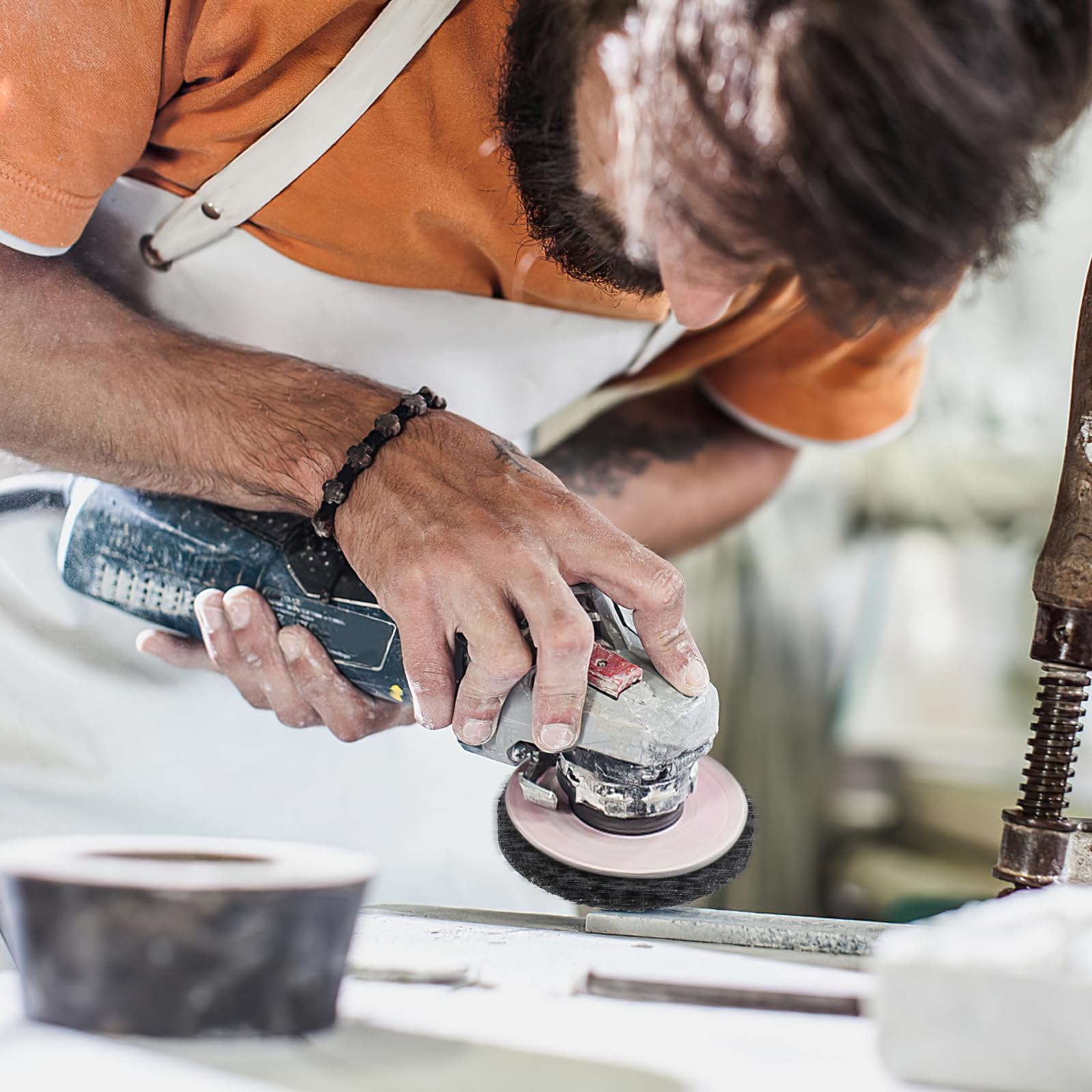 CSD Scheibe 125mm Grob, 5 Stück Hochleistungs- Und Bruchsicher Für Winkelschleifer, For Rost Entfernen, Farbe Lack Entfernen, Grobreinigung An Metall, Edelstahl, Holz, Stein, Beton