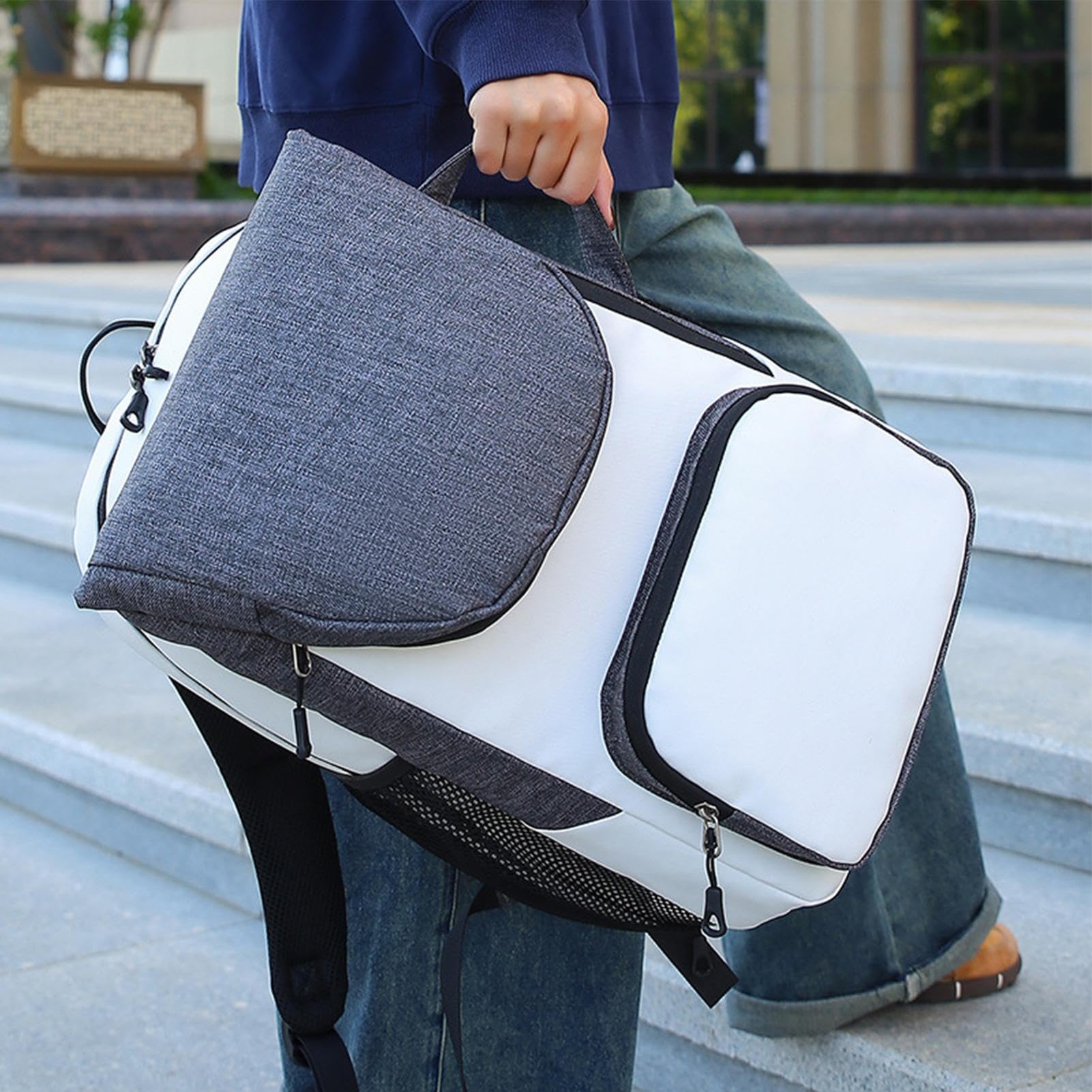 Plecak Tenisowy Torba Duffle Organizer Do Sprzętu Z Ochraniaczami Na | Torba Na Rakiety Do Badmintona I Tenisa Na Ręczniki, Rodzinę I Przyjaciół, Sport, Siłownię, Plażę,