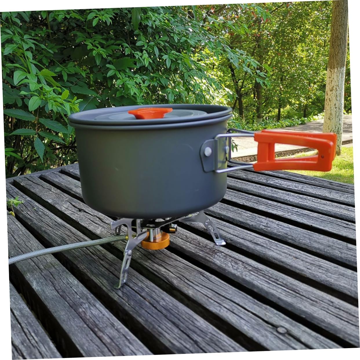 1set Outdoor Cookware Pot Portable for Camping Hiking and Picnics and Fine Workmanship