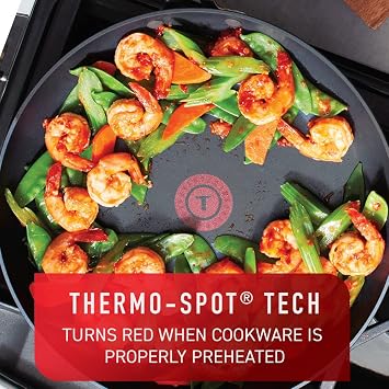T-fal Platinum Hard Anodized Nonstick Cookware Set 12 Piece Oven Broiler Safe 500F, Lid Safe 350F Pots and Pans, Dishwasher Safe Black