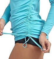Vista 2 de Ewedoos - Camisas de baño con protección solar UPF 50+ contra salpullido para mujer, ropa de natación con protección solar SPF, camisas de manga