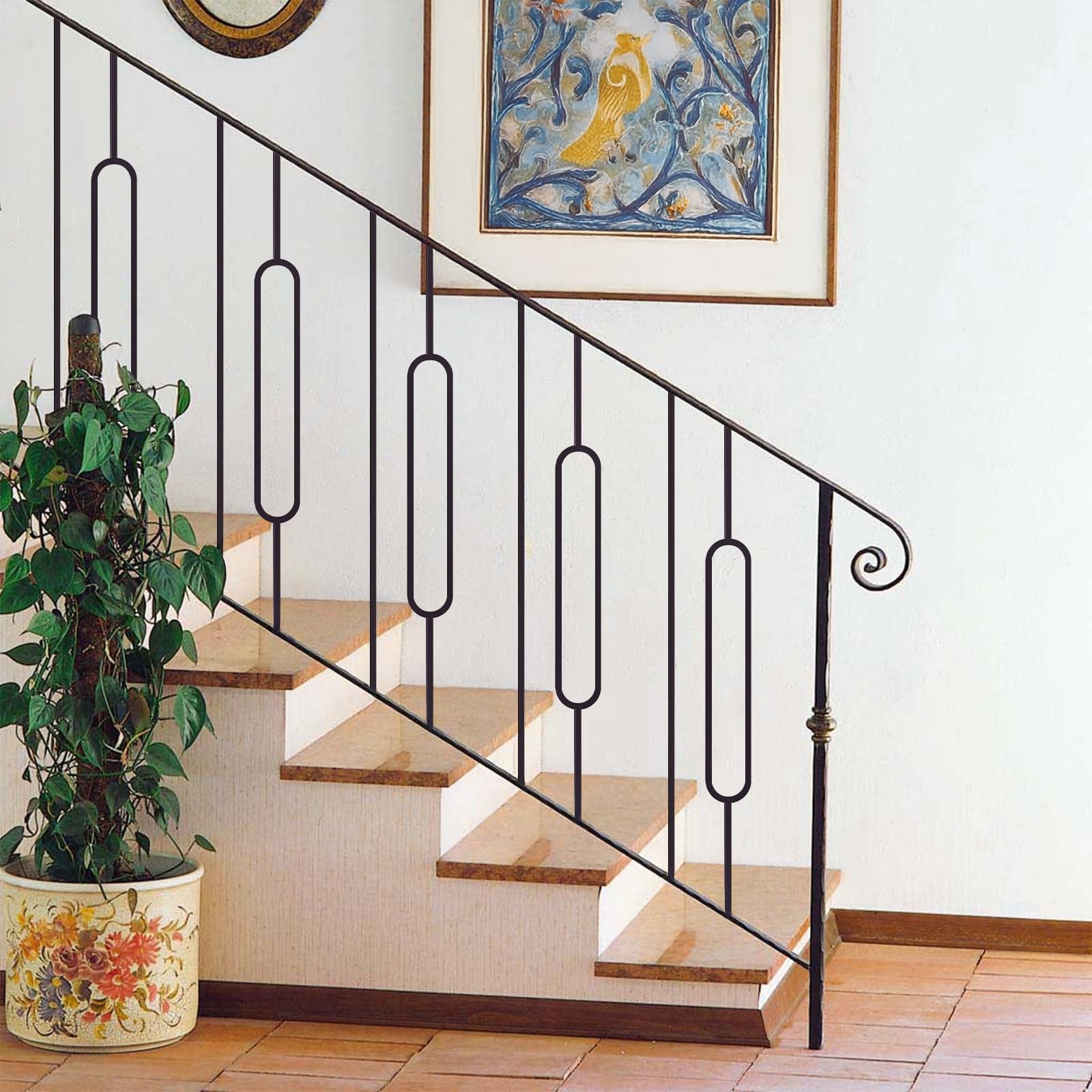 Snapklik.com : 10 Pack Wrought Iron Railing, 44
