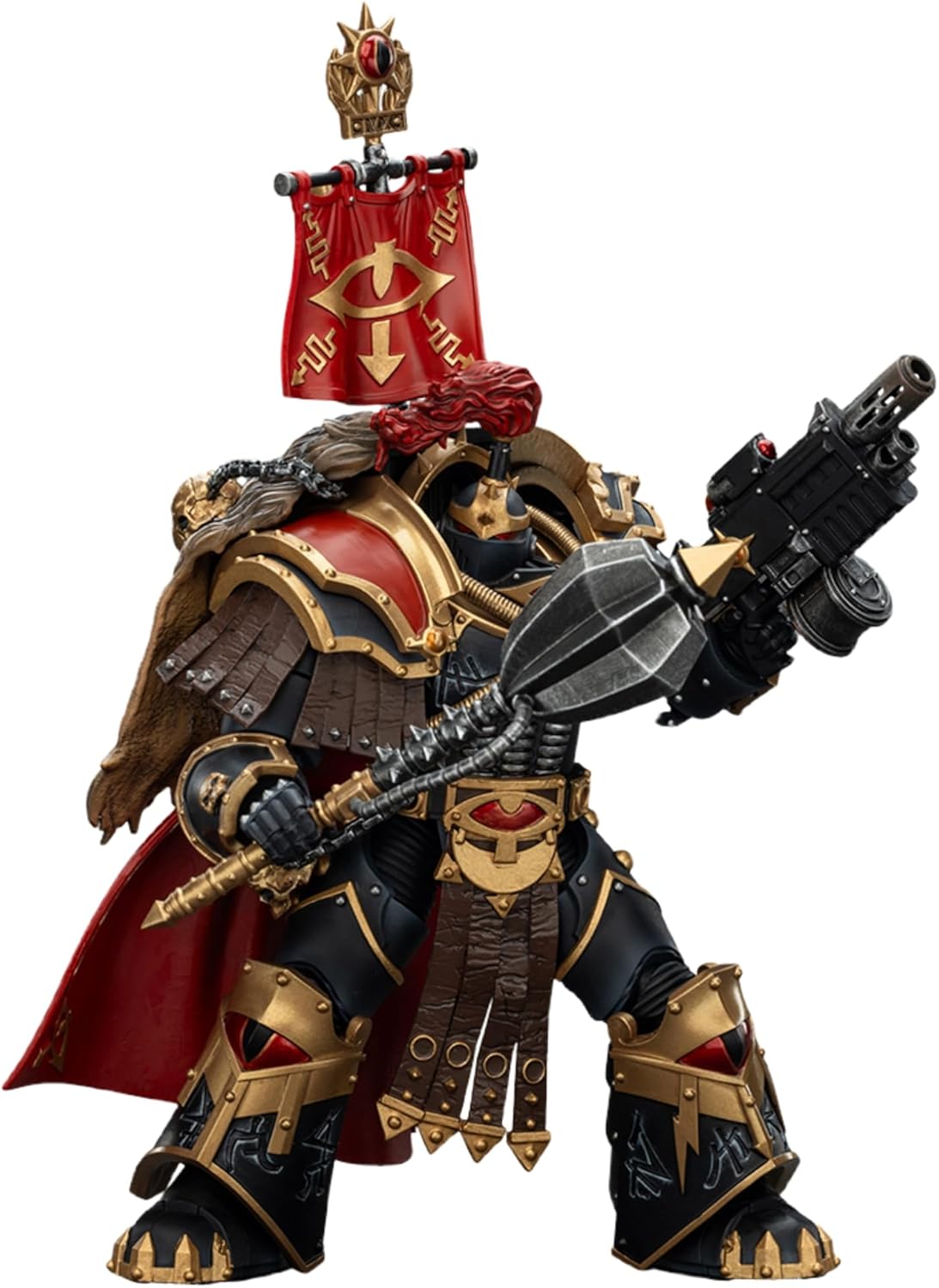 JOYTOY Warhammer 40k sons of Horus 1/18 Action Figure Sons of Horus Legion Cataphractii Praetor with Combi Melta and Power Maul Collectible Gifts,Toys for Kids 15+ and Adults 5.59-inch