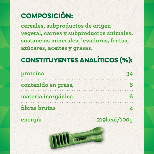 Foto 6 de 8 de Greenies Snack Dental 100% Natural para Perros Grandes 6x170g