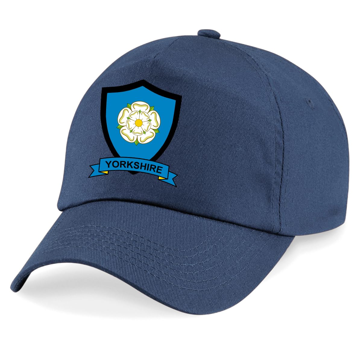 Psave Men's Navy Yorkshire County Embroidered Baseball Cap Cricket Sport Your County Embroidery (Navy)