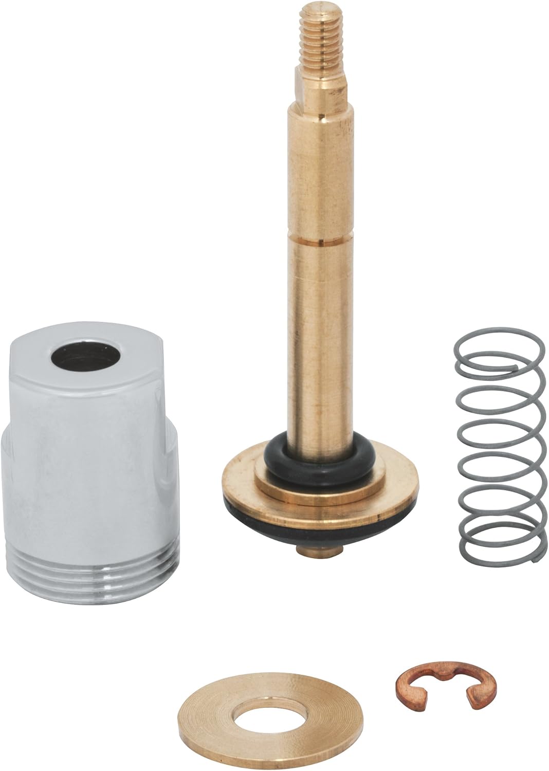 GROHE 45166000 3Way Diverter Valve and Trim, Starlight Chrome, Bathtub