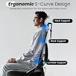 Fizzin Office Chair 400 LBS, High Back Ergonomic Computer Chair with Adjustable Lumbar Support & Headrest, Comfy Mesh Desk Chair for Long Hours (Black)