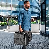 Vista 6 de Keten X-box Series X Carrying Case with Hard Shell, Protective Travel bag for X-box Series X Console, Controllers, Cables and Other Accessories