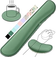 Vista 34 de Gimars Juego Mejorado Ampliado de Almohadilla de Apoyo para Muñeca de Teclado de Espuma Viscoelástica de Gel, Diseño Ergonómico Cómodo