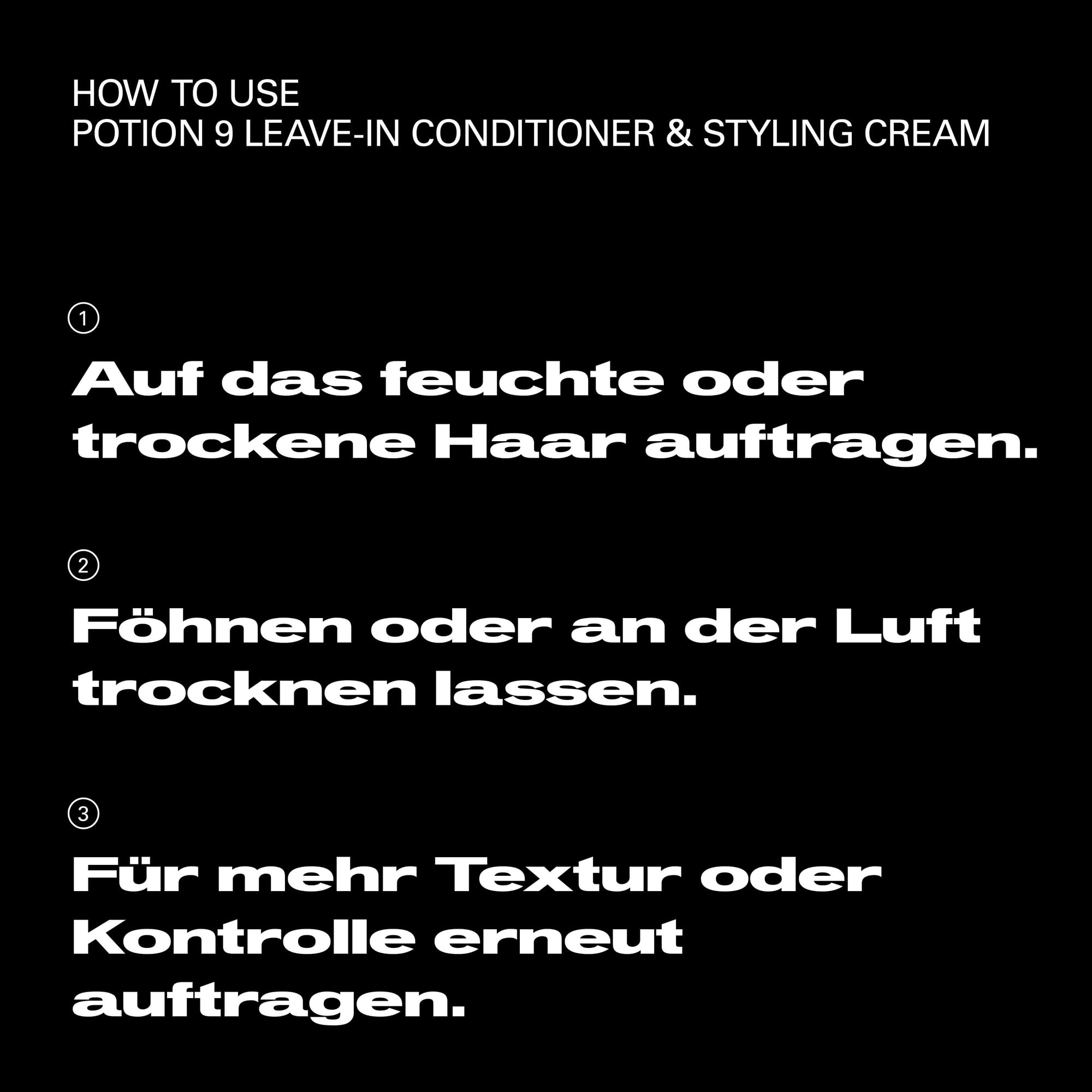 Sebastian Professional Potion 9 Leave-In Conditioner & Styling Cream – Pflegende Stylingcreme mit 9 pflanzlichen Inhaltsstoffen, spendet Feuchtigkeit, Glanz & natürlichen Halt
