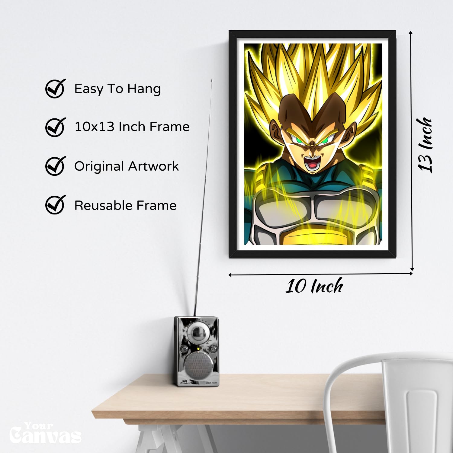 YourCanvas | Vegita x Super Saiyan | Dragon Ball Z | Super Anime