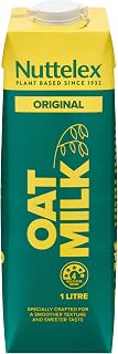 Nuttelex Original Oat Milk 1L | 1L Original Milk For Cold Drinks & Food | Iced Coffee, Mocha, Matcha, Tumeric or Chai Latte, Smoothies | Dairy Free, Plant Based, Vegan | Best Enjoyed Chilled