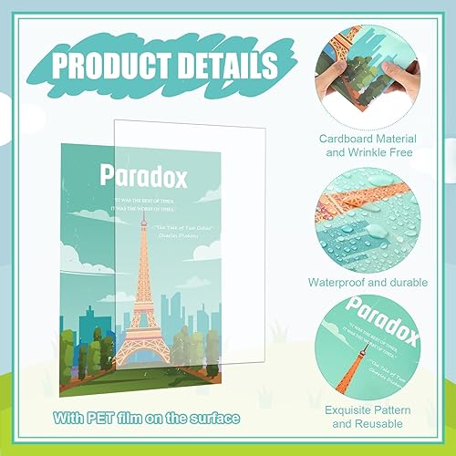 Miniatura 4 de Harloon 11 piezas de pósteres de lengua y literatura inglesas, póster para profesores de inglés, impresión artística educativa, términos literarios,