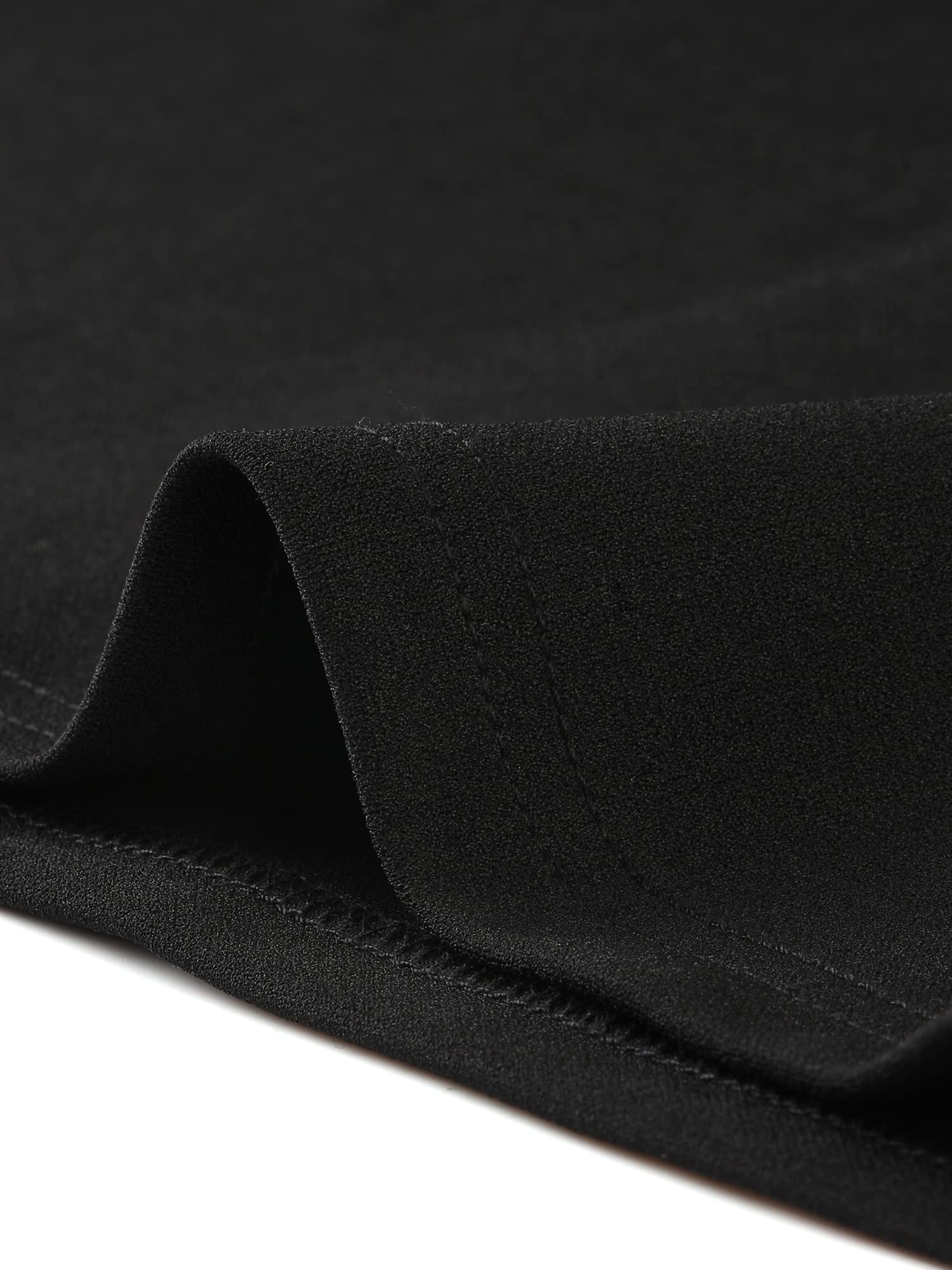 Allegra K Damen Etuikleid Kurzarm Figurbetont V-Ausschnitt Arbeit Büro Midikleid Minikleid