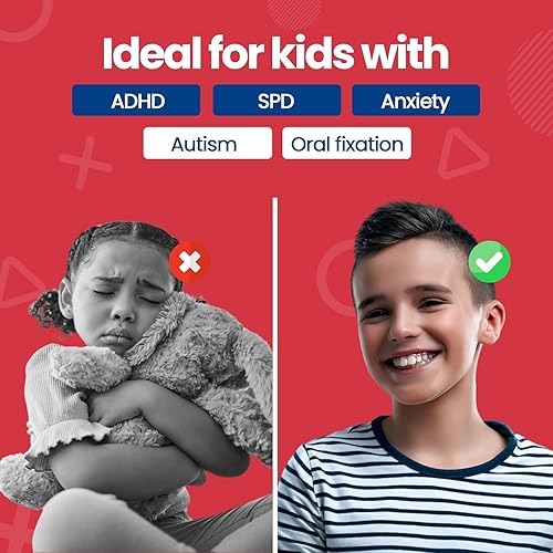 Miniatura 5 de Collar para masticar sensorial para niños y niñas collar de masticación duradero para niños con autismo TDAH - Juguete para masticar oral