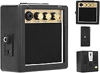 Vista 7 de Amplificador de guitarra, amplificador de bajo portátil de 3 W con funciones de control de volumen y tono, amplificador de guitarra para práctica