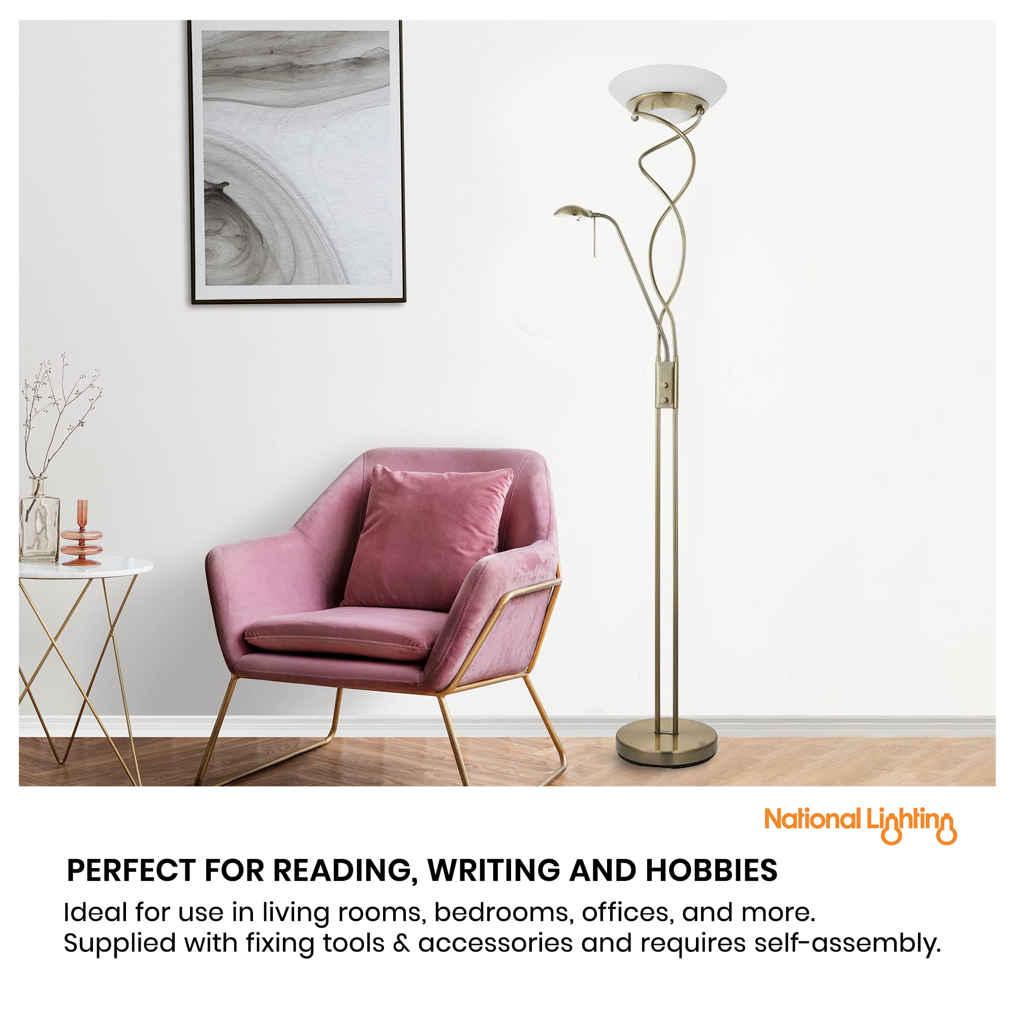 Buy Soleil Mother and Child Floor Lamp with Adjustable Reading Light