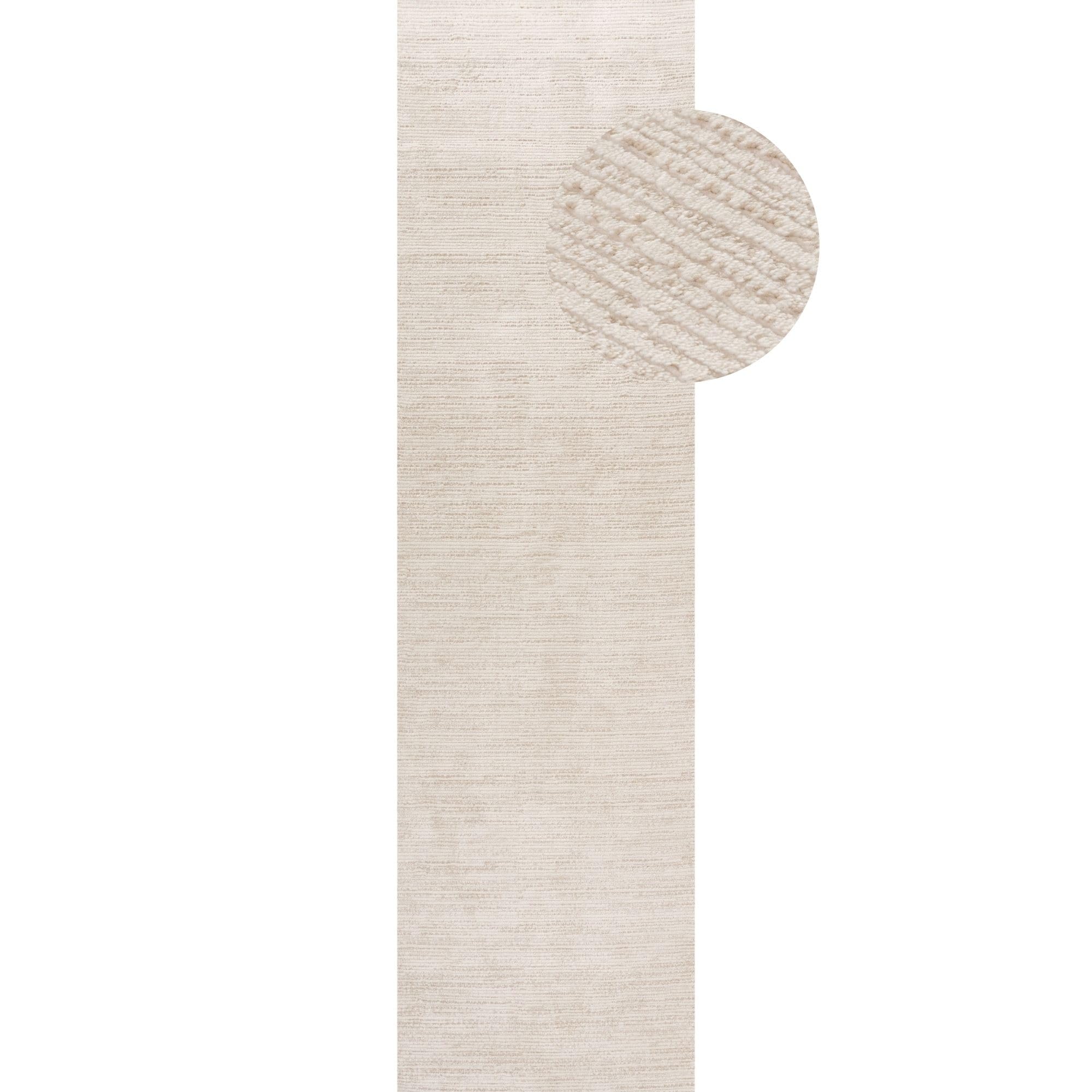 Rackhams Cream/Beige Carmel - Striped Rug | 6010 - 80X300 Cm