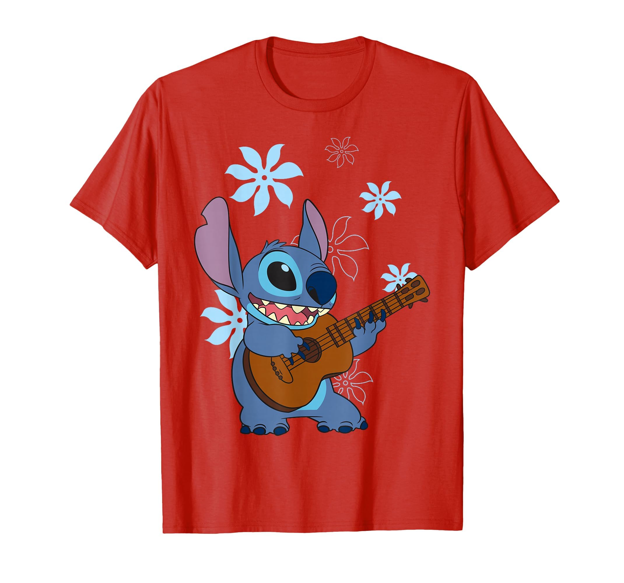 Girl's Lilo &amp; Stitch Floral Ukulele Dance T-Shirt