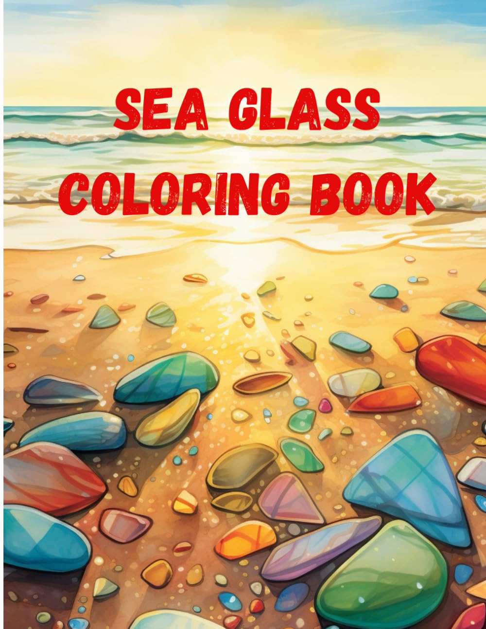 sea glass love coloring book: awesome sea glass coloring book