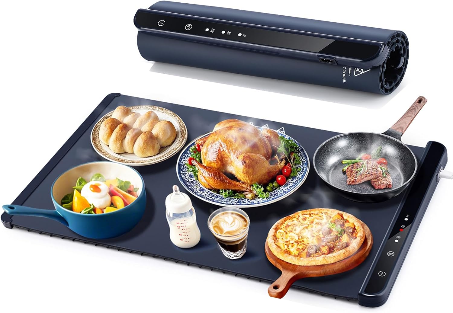 Food Warming Tray, Silicone Warming Pads for Food, Heating Pad for Food, Warming Plates to Keep Food Warm