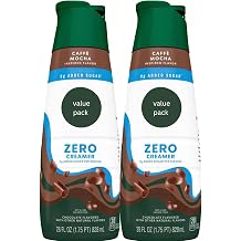Cafe Mocha Coffee Creamer, Zero Added Sugar, 28 oz Pack of 2