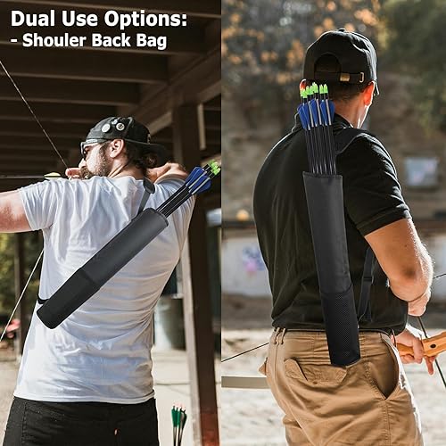 Miniatura 5 de Cosmos Soporte ajustable para flechas de tiro con arco, mochila con flecha, soporte para flechas, caza de arco y práctica de objetivos