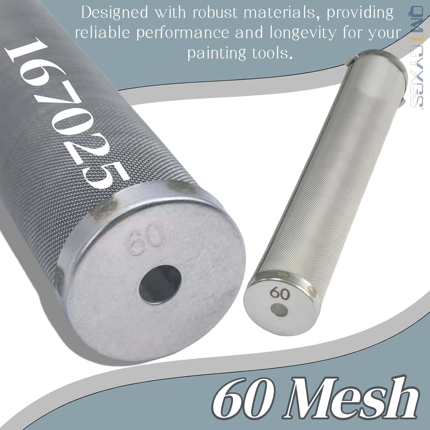 Stainless Steel Replacement Filter (167025-8PK-60Mesh) | Manifold Filter for Graco Airless Sprayer Pumps - Compatible with EH433GT, Ultra 500, Ultra 1000, 490, 695