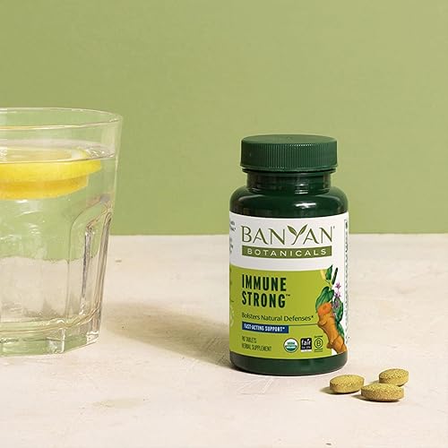 Miniatura 6 de Banyan Botanicals Inmune fuerte – Suplemento orgánico con cúrcuma y Tulsi – Fórmula inmune ayurvédica que apoya las defensas naturales del cuerpo* –