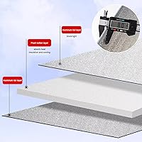 Vista 4 de Película de privacidad para ventana, película reflectante de aislamiento térmico, película de tinte de ventana de control de calor, adhesivo opaco
