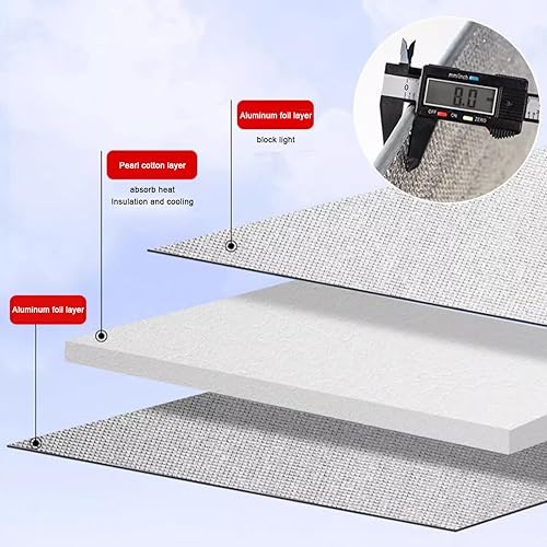 Miniatura 4 de Sun Protection Privacy Window Film,Thermal Insulation Reflective Film,Heat Control Window Tint Film,Aluminum Foil Blackout Window Sticker,Insulation