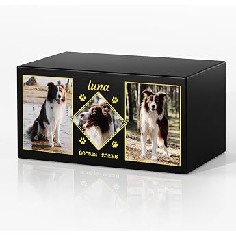 Personalised Animal Urns for Dogs - Animal Urns Dog Urn Small Urn Pet Memorial Gifts Pet Urn for Ashes Dog Ash Keepsakes Pet Funeral Box Cat Coffin
