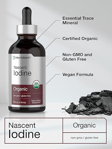 Miniatura 4 de Horbaach - Yodo Nascent  325mcg  4oz  Suplemento líquido orgánico  Vegano, sin OMG y sin gluten  por Horbaach