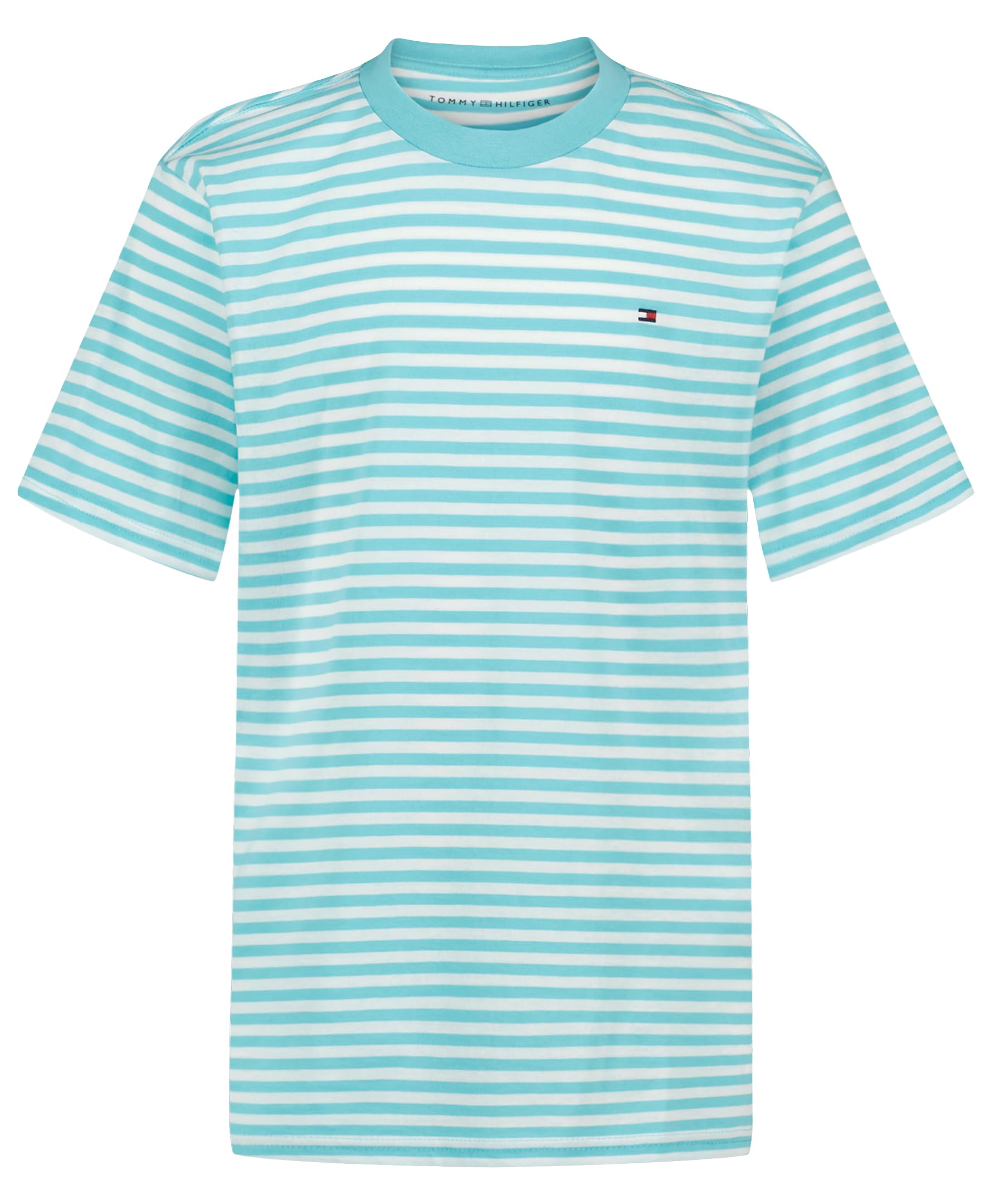 Boys' Short Sleeve Striped Crewneck T-Shirt