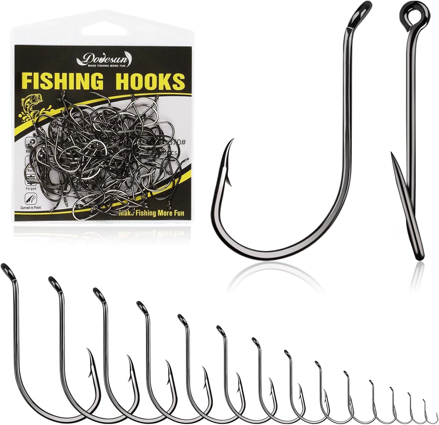 Dovesun Ice Fishing Jigs and Octopus Hooks Octopus