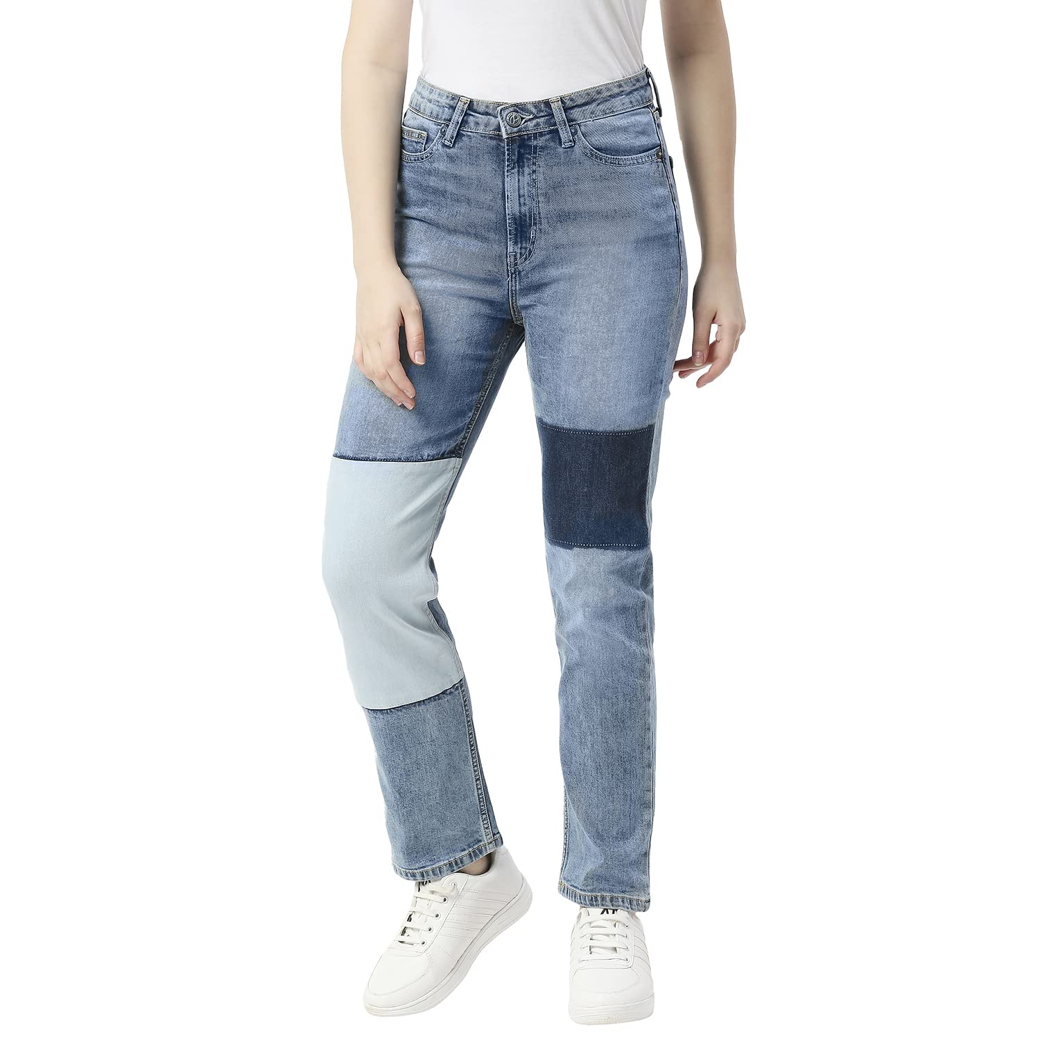 pepe jeans Women's High Rise Straight Jeans-picture-28